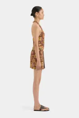 Sir the Label Josefina Corded Halter Mini Dress Print Size 1 / AU 8  for rent on The Volte - image 2