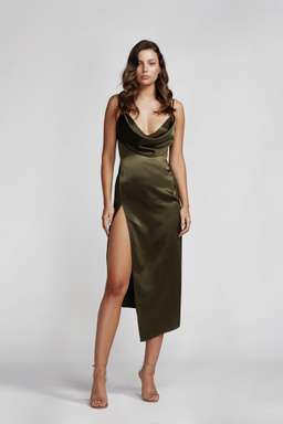 LEXI Carmen Dress Green Size 10