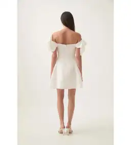 Aje Etta Mini Dress Ivory Size AU 12 for rent on The Volte - image 3