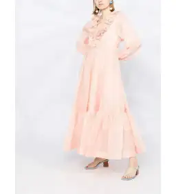 Zimmermann  The Lovestruck Garland Midi Dress in Pink Size 2/ AU 12 for rent on The Volte - image 3
