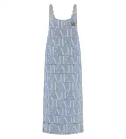 Aje Nostalgia Denim Midi Dress Coastal Logo Wash Size AU 12 for rent on The Volte - image 5