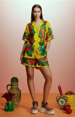 Alemais Flame Shirt and Short Set Size AU 14 for rent on The Volte - image 1