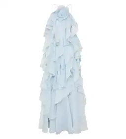 Aje Pandorea Layered Maxi Dress Silver Blue Size AU 10 for rent on The Volte - image 6