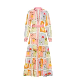 Palm Noosa Aria Dress in Siesta Tile Print Size AU 12 for rent on The Volte - image 6
