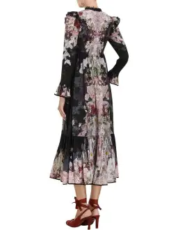 Zimmermann Dancer Tie Neck Midi Dress Floral Size 1 / AU 10 for rent on The Volte - image 2