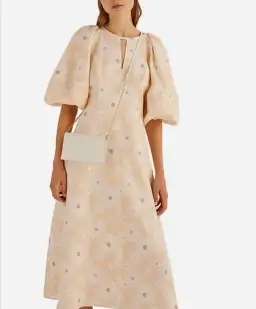 Oroton Daisy Print Midi Dress Size AU 12 for rent on The Volte - image 1