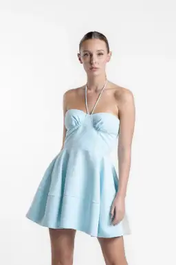 One Fell Swoop Evelyn Mini Dress Dove Size AU 10 for rent on The Volte - image 6