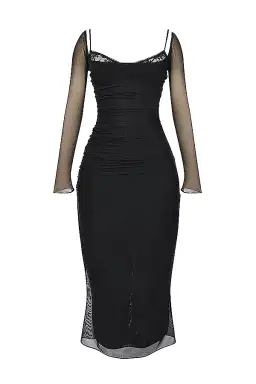 House of CB Katarina Maxi Dress Black Size XS / AU 6 for rent on The Volte - image 3