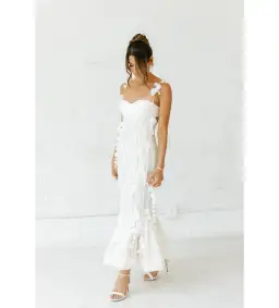 Zimmermann Botanica Petal Gown White Size 1/AU 10 for rent on The Volte - image 1