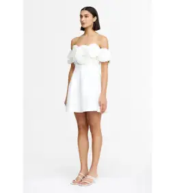 Acler Trusley Mini Dress Ivory Size 14 for rent on The Volte - image 2