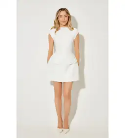 Odd Muse The Ultimate Muse Cap Sleeve Mini Dress White Size XS/AU 6 for rent on The Volte - image 1