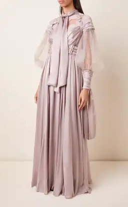 Zimmermann Sabotage Harness Silk Dress in Purple Size 0 / AU 6 for rent on The Volte - image 1