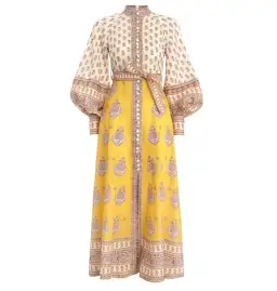 Zimmermann Bonita Midi Dress Print Size 0 / AU 8