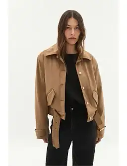 CALYX VEGAN SUEDE JACKET
