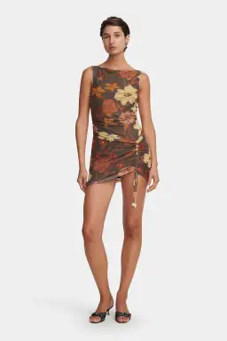 Hansen and Gretel Alba Mini Dress Moss Floral Size AU 6 for rent on The Volte - image 3