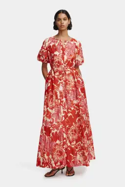 Hansen and Gretel Margiela Maxi Dress Scarlet Garden Size AU 6 for rent on The Volte - image 5