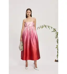 Alemais Inez Midi Dress Ombre Size AU 6