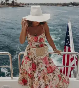 Zimmermann Honour Tie Shoulder Dress Midi Floral Size 1 / Au 10 for rent on The Volte - image 2