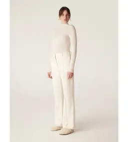 Cable Superfine Merino Turtle Neck in Ecru Size  for rent on The Volte - image 1