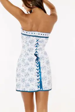 With Jean Sabrin Mini Dress Toile Papillon Size XS / AU 6 for rent on The Volte - image 5