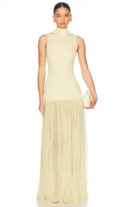 Helsa Costanza Gown Yellow Size 10 for rent on The Volte - image 1