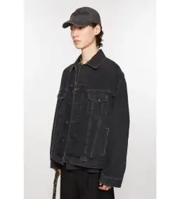 Acne Studios Denim Jacket in Black Size 8  for rent on The Volte - image 2