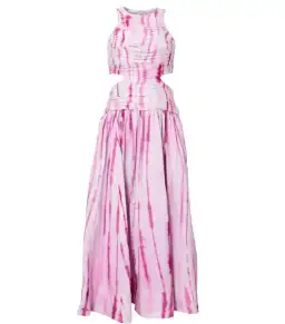 Aje Introspect Ripple Cut Out Midi Dress in Ripple Tie Dye Size AU 6 for rent on The Volte - image 6