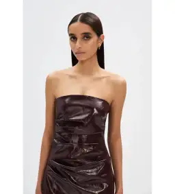 Misha The Alston Glazed Mini Dress Port Size M / AU 8-10 for rent on The Volte - image 2