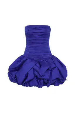 Aje Violette Bubble Hem Mini Dress in Blue Size 10 for rent on The Volte - image 4
