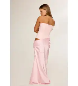 Hntr The Label Huxley Gown Maxi in Baby Pink Size AU 6 for rent on The Volte - image 2