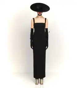 Solace London The Joni Maxi Dress in Black Size 8