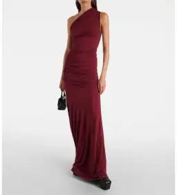 Entire Studios Pillar Ruched Gown in Red Size 6