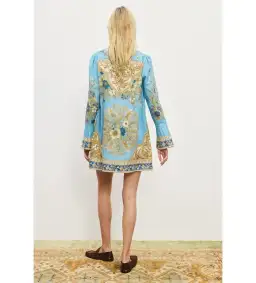 Alemais Cassie Mini Dress Blue Floral Size AU 12 for rent on The Volte - image 4