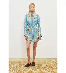 Alemais Cassie Mini Dress Blue Floral Size AU 12 for rent on The Volte - image 1