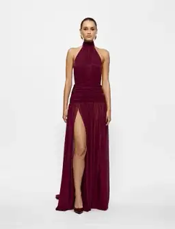Effie Kats Verity Gown Burgandy One Size