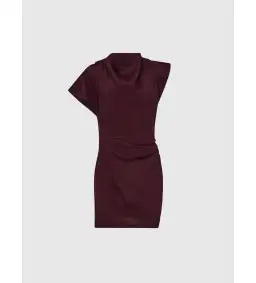 Sheike Paris Nights Mini Dress Burgundy Size AU 18 for rent on The Volte - image 5