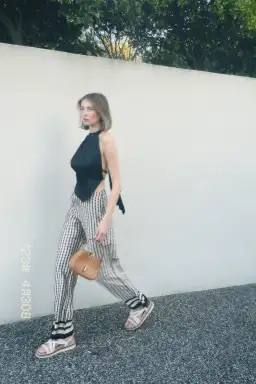 Justine Relaxed Pant Black Diamond