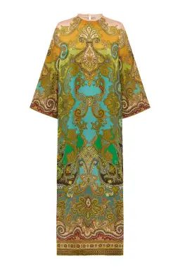 Alemais Clemenza Silk Midi Dress Multi Size 6 for rent on The Volte - image 2