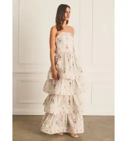 Aqua Blu Heidi Maxi Dress Moonflower Size XS AU 6 for rent on The Volte - image 2