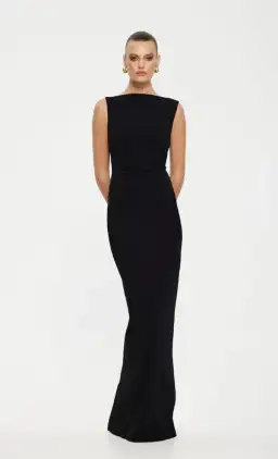 Effie Kats Verona Gown Black Size XS / AU 6 for rent on The Volte - image 1