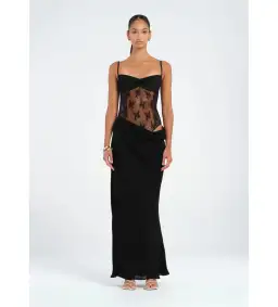 BENNI Akio Maxi Dress Black Size AU 10 for rent on The Volte - image 1