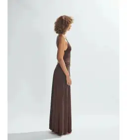 One Mile the Label Sammy Maxi Dress Brown Size AU 8 for rent on The Volte - image 2