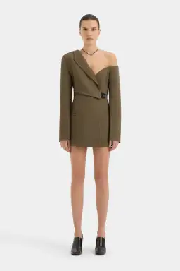 Sir The Label Sartoria Mini Dress Chocolate Marle Size 1 / AU 8 for rent on The Volte - image 1