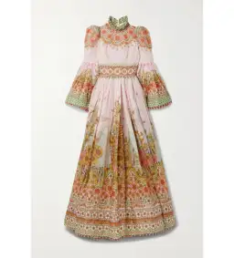 Zimmermann Kaleidoscope Bell Sleeve Gown Multi Floral Size 3 AU 14 for rent on The Volte - image 7