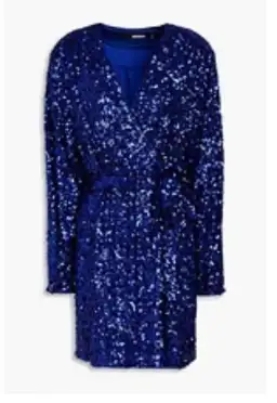 Rotate By Birger Christensen Sequinned Blue Mini Size 10 for rent on The Volte - image 3