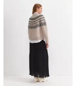 Sportscraft Sunflower Fair Isle Wool Sweater Oatmeal Size  for rent on The Volte - image 3