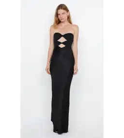Bec and Bridge Halle Strapless Dress in Black Size AU 8