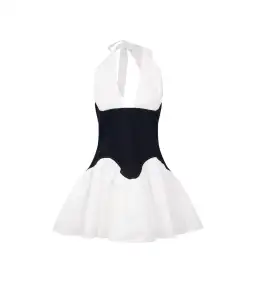 MESHKI Merlyn Denim Cotton Mini Dress Indigo Blue Size S AU 8 for rent on The Volte - image 6