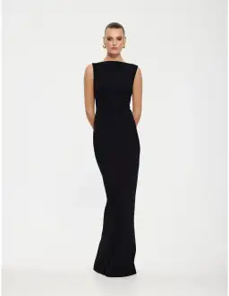 Effie Kats Verona Gown Black Size XS AU 6 for rent on The Volte - image 1