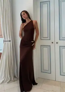 Ance Gria Gaia Gown Brown Size AU 8 for rent on The Volte - image 4
